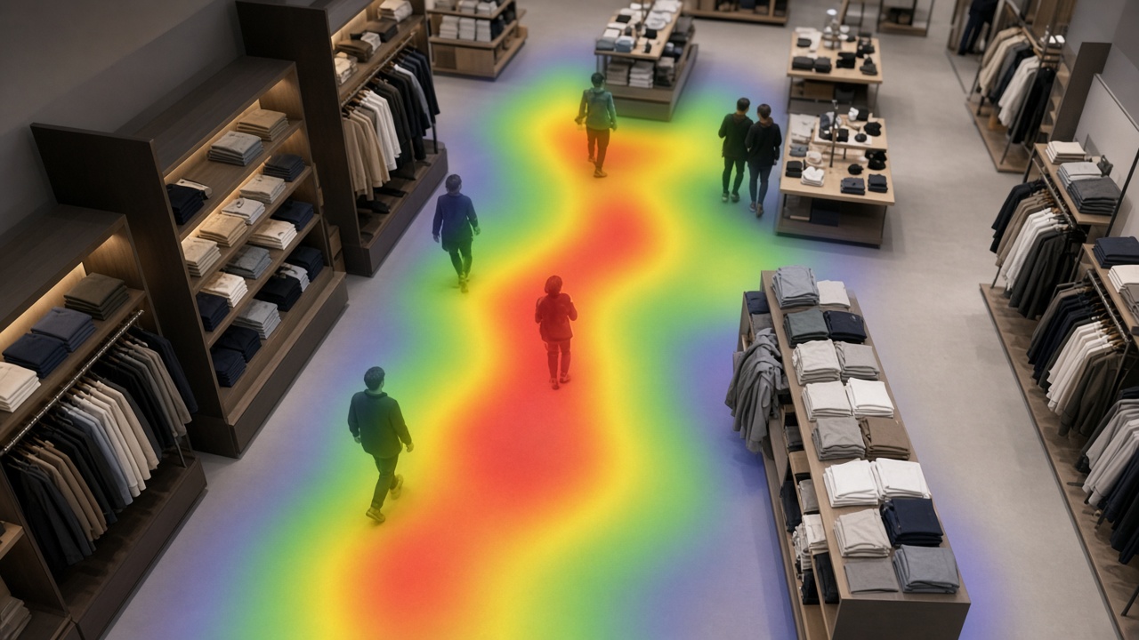 People counting and heatmap spatial analytics in retail