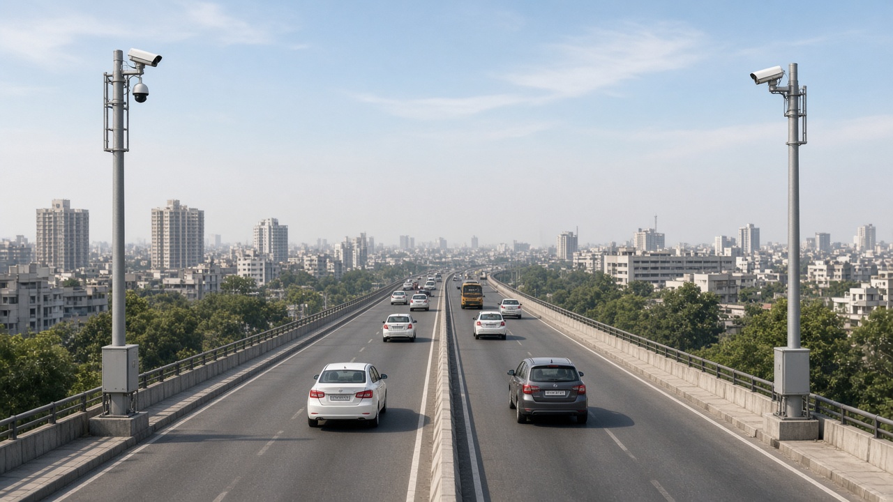 Section speed monitoring cameras