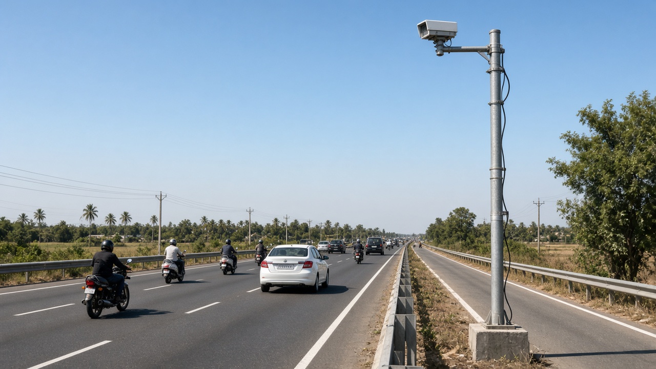 Highway ANPR cameras on Kallakurichi–Salem