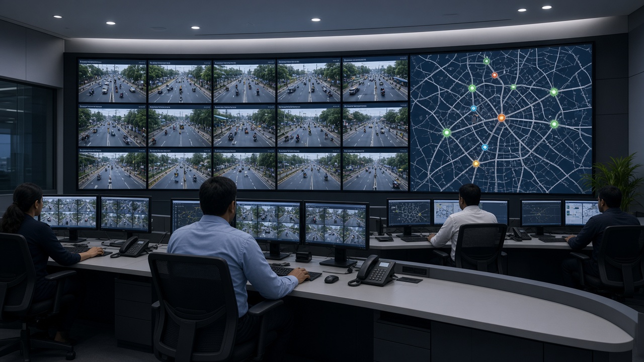 Centralized traffic monitoring command centre