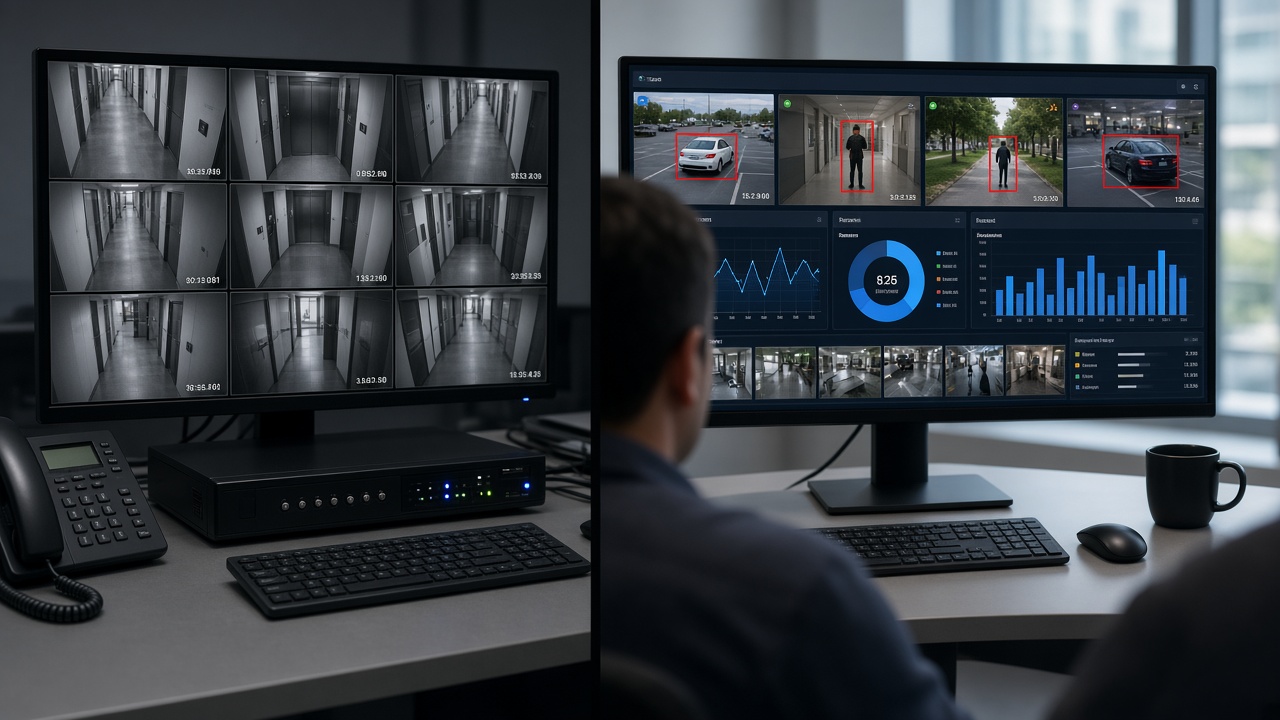 Video analytics meaning versus traditional CCTV