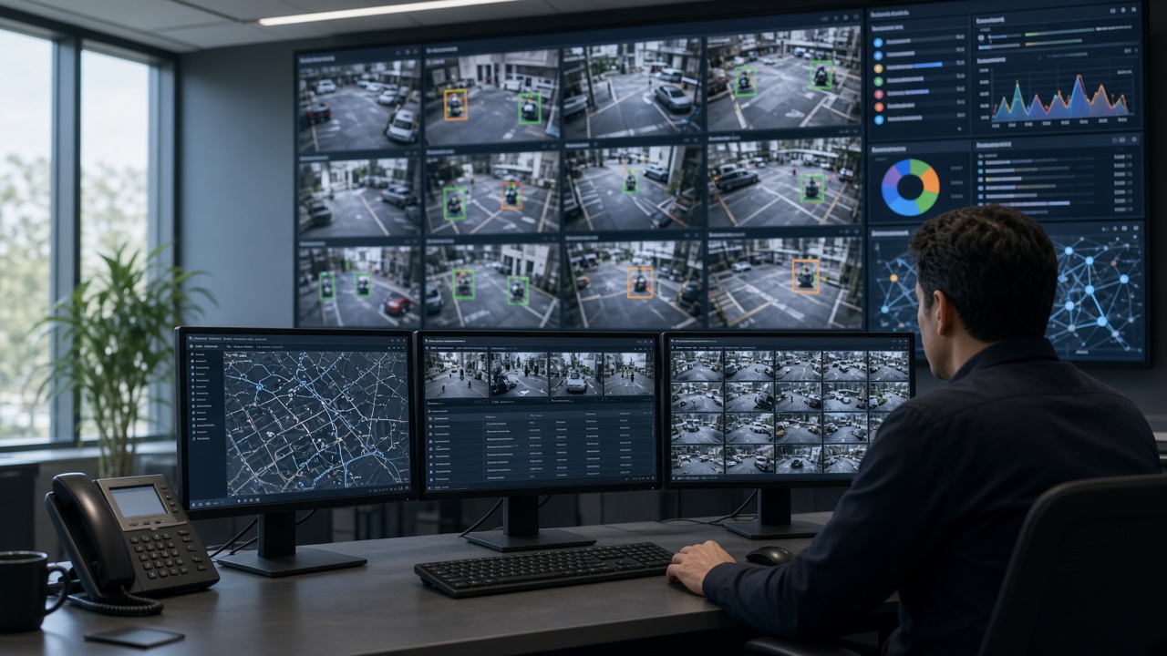 AI camera analytics software on edge and server setups