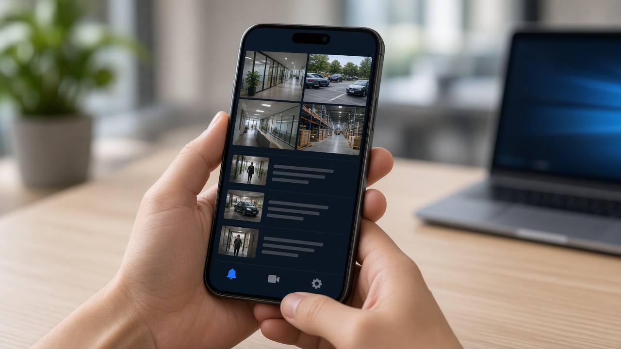 AI security cameras and mobile monitoring apps