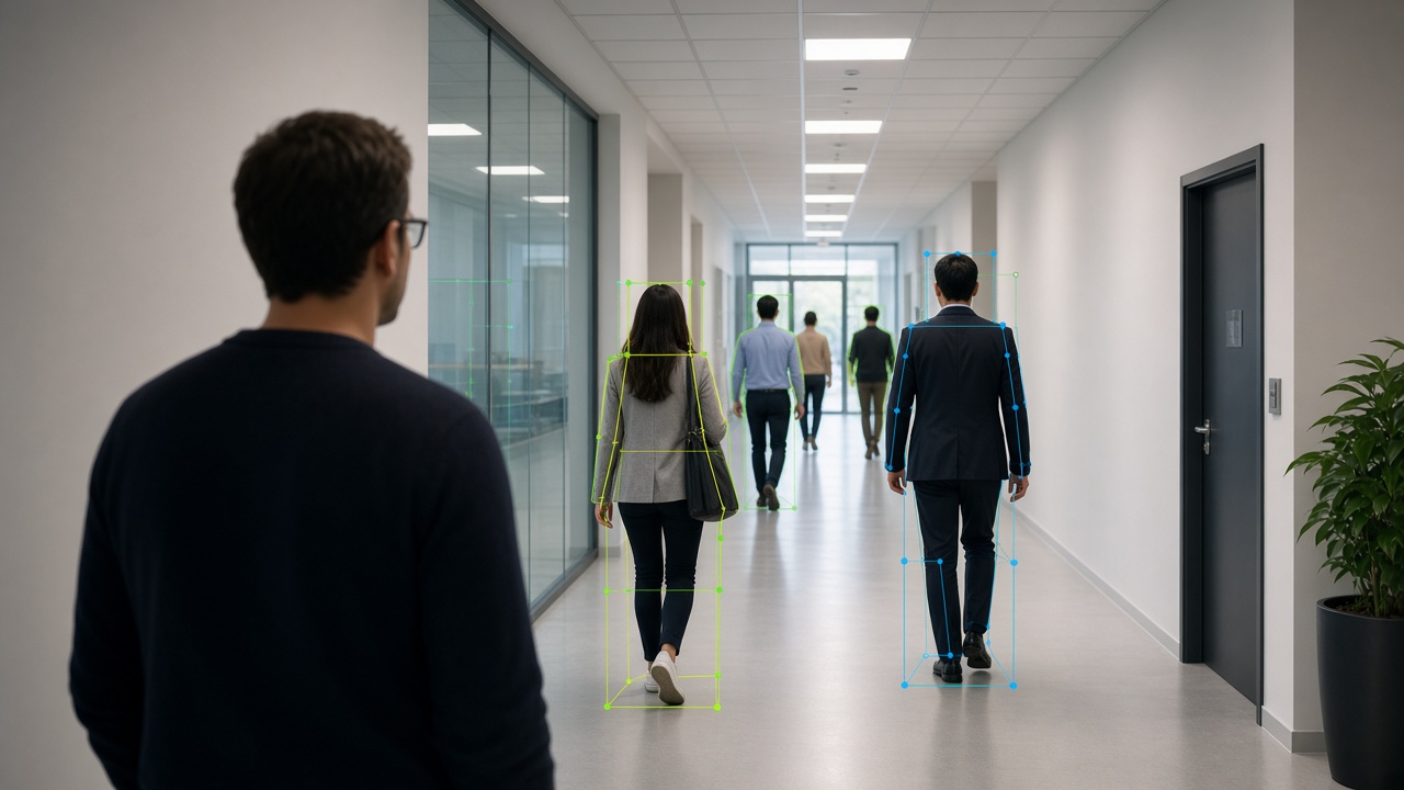 People detection practice used in video analytics training