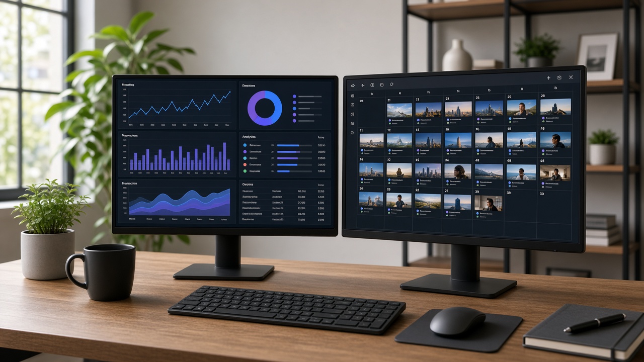 Software dashboards used to monitor video channel KPIs