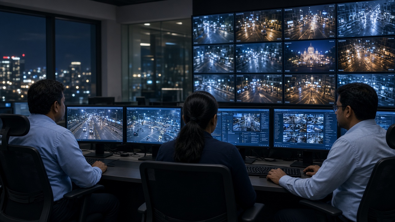 Control room monitoring operations for video intelligence
